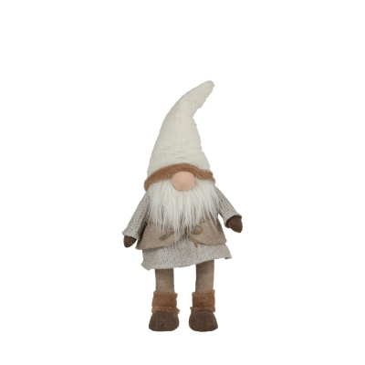 Gnome de Noël marron S
