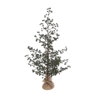 Sapin de Noël avec toile en jute