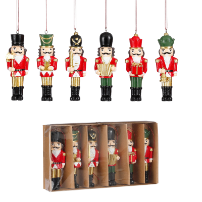 Lot de 6 casse-noix rouge 