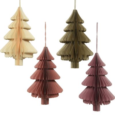 Suspension sapin en papier
