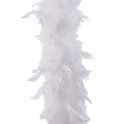 Boa plume blanc