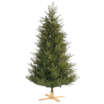 Sapin de Noël Arkansas vert fonce 1m83 base en bois