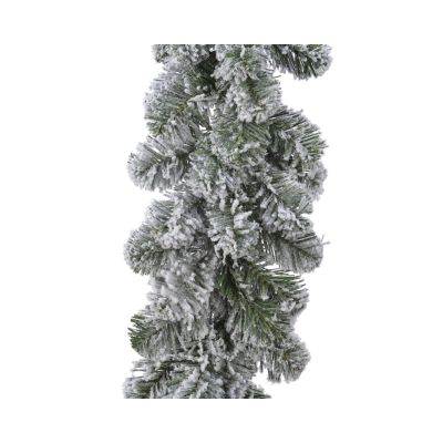 Guirlande Imperial guirlande enneige intérieur - dia25.00-l270.00cm - vert/blanc