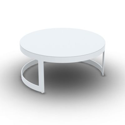 Table basse Burford blanc Ø77