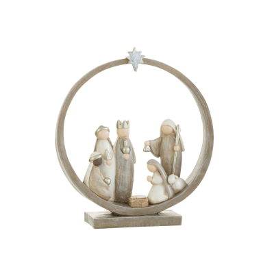 Crèche beige (19x6,5x21cm)