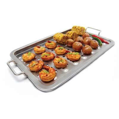 Plaque de cuisson en inox trouée 