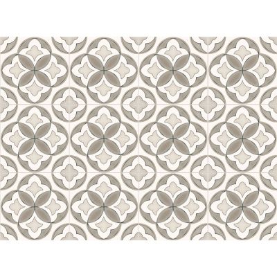 set de table effet carreaux de ciment beige